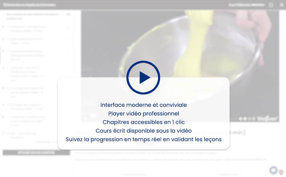 Présentation du player de la formation macarons