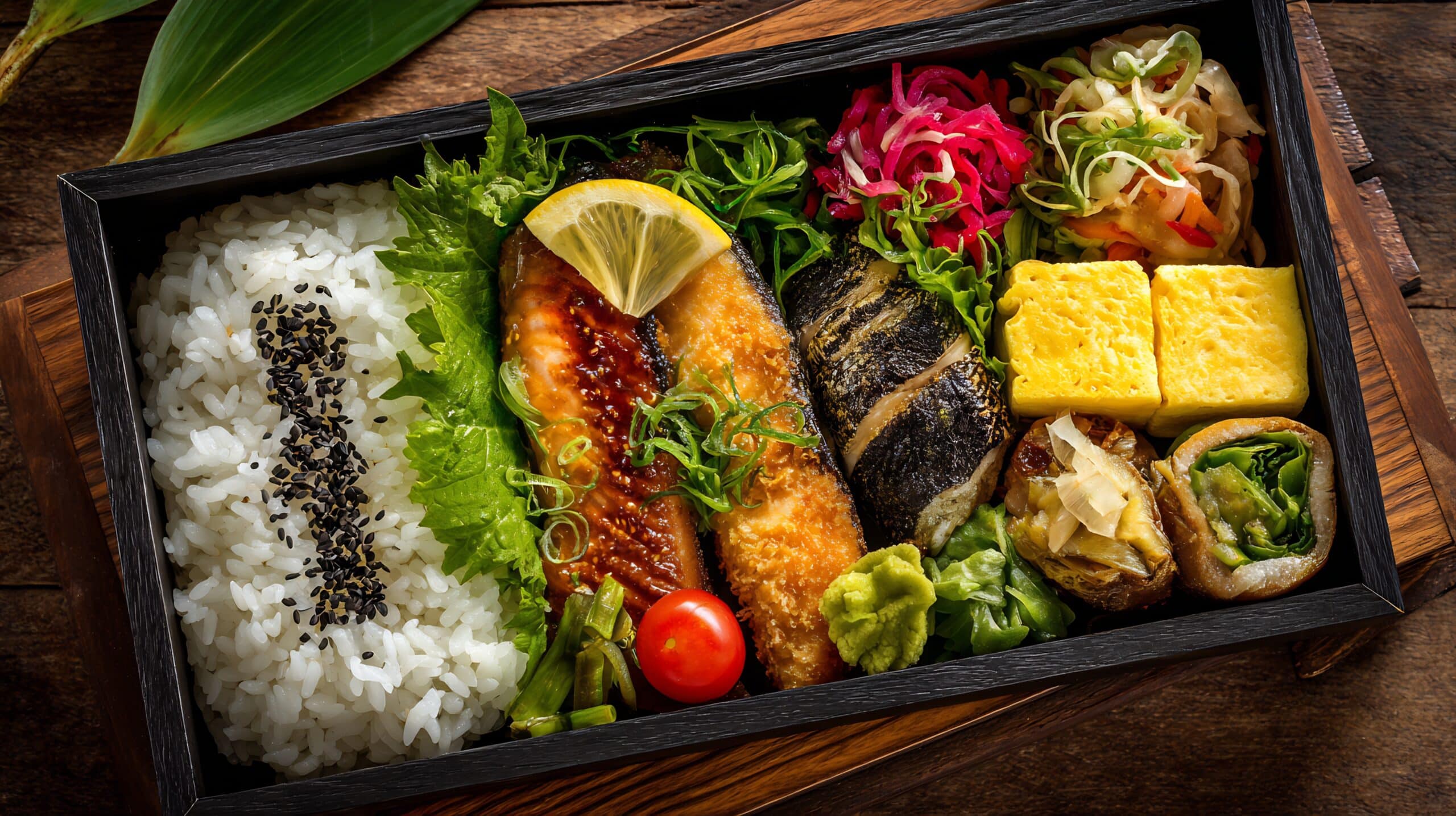 Bento varié et coloré