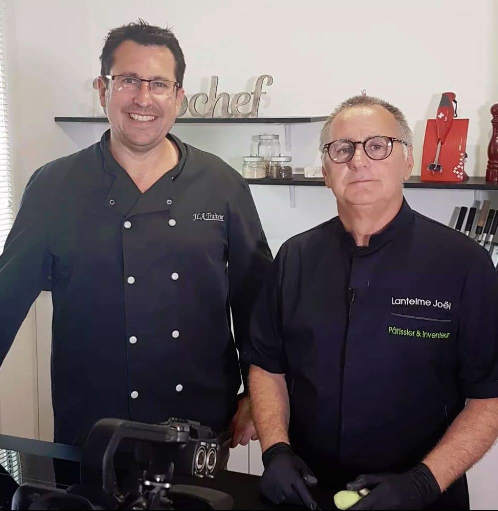 Chef Pâtissier Joël Lantelme et Jean-Louis Aubert - Formateurs de la formation Faire un Fraisier maison