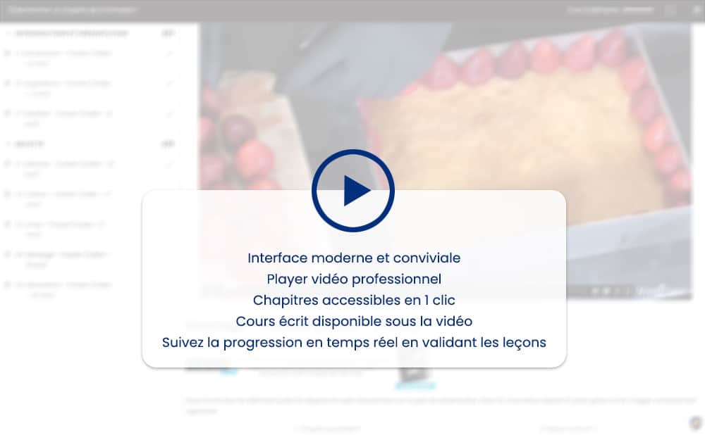 Présentation du player de la formation fraisier maison