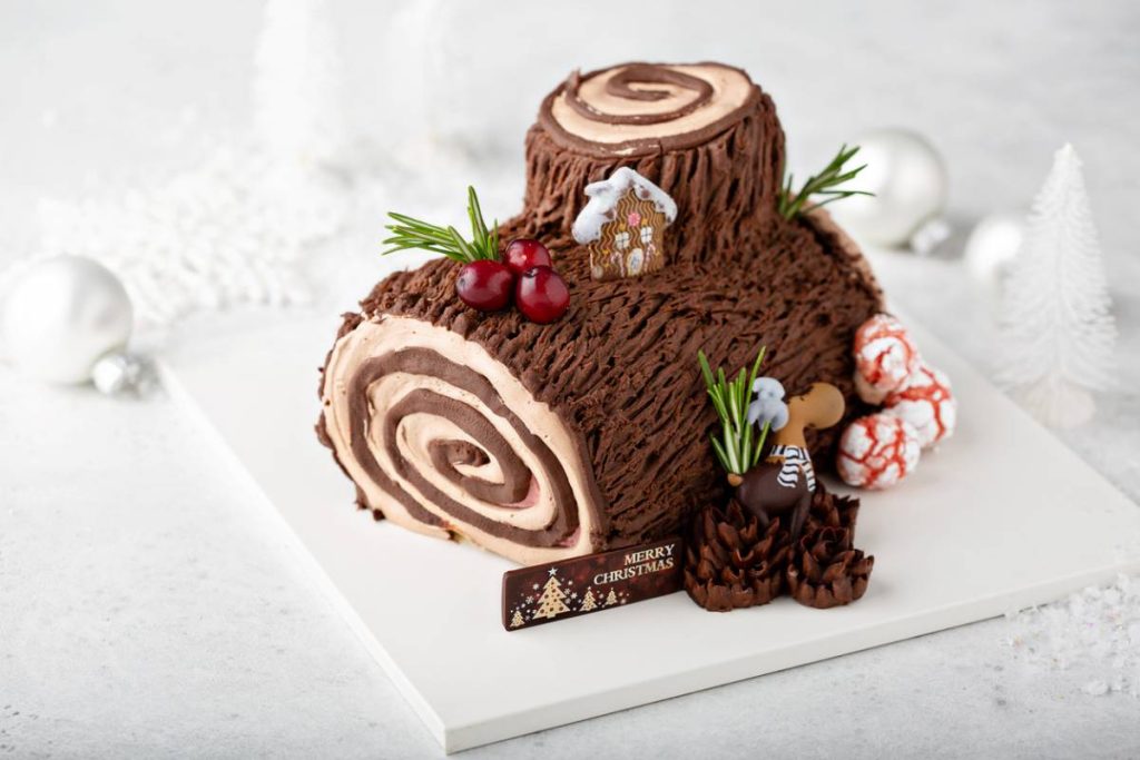 Recette de bûche de Noël au Nutella et mascarpone, pour les enfants comme les grands
