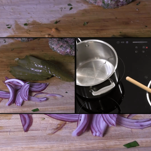 Découpe des légumes - Plateau multi caméras