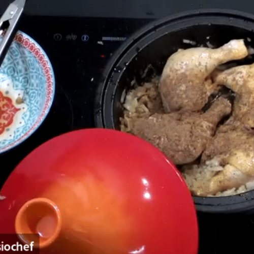 Préparation d'un tajine - Cours de cuisine en visio live