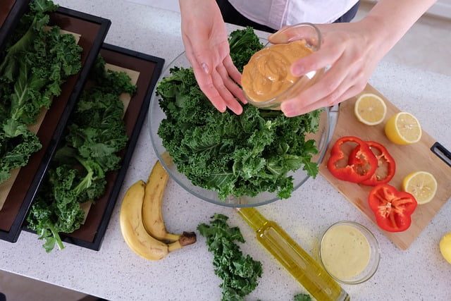cuisiner le chou kale au four